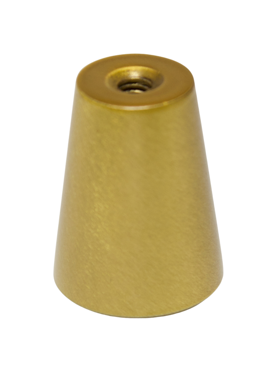 Aria Brushed Brass Knob - Small - 20mm – bondi decor