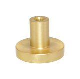 round 25mm brushed brass knob handle