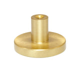 large round 30 mm brushed brass knob for kitchen